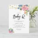 Search for q baby shower invitations Watercolor