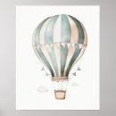 Search for hot air balloon nursery posters Vintage