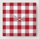 Search for checks and clocks Red and white