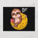 Search for cartoon sloth postcards Cute