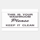 Search for washroom stickers Bathroom