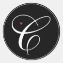 Search for monogram c stickers Black and white