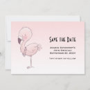 Search for pink flamingo save the dates Cute