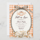 Search for pumpkin bridal shower invitations Fall in love
