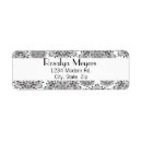 Search for flame return address labels Black