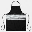 Search for black craft aprons Black and white