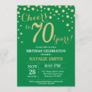 Search for gold and green birthday invitations Adult birthday party