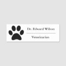 Search for paw print name tags Black