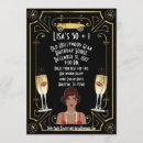 Search for flapper birthday invitations Black