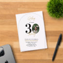 Search for photo 30th birthday invitations Gold