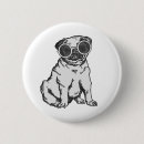Search for black pug badges Puppy