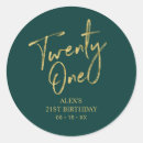 Search for gold and green stickers Typography