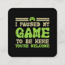 Search for video game business cards Funny