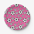 Search for pink soccer plates Girl