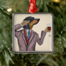 Search for dachshund christmas tree decorations Wine