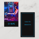 Search for sound engineer business cards Dee jay