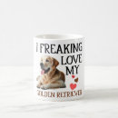 Search for golden retriever mugs Illustration