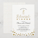 Search for heart rehearsal dinner invitations Gold