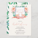 Search for flamingo bridal shower invitations Botanical