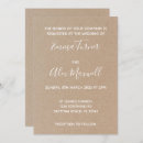 Search for craft paper wedding invitations Simple
