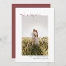 Search for elopement wedding announcement cards Simple