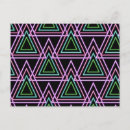 Search for triangle shapes postcards Black