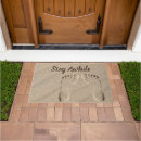 Search for footprints doormats Sand