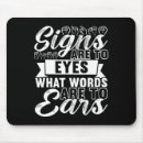 Search for american sign language mousepads I love you