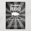 Search for bbq graduation invitations Black and white