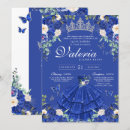 Search for silver quinceanera invitations Blue and silver