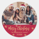 Search for red and gold foil stickers Typography