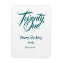 Search for 21st magnets 21st birthday name date