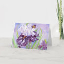 Search for iris flower note cards Watercolor