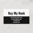 Search for author business cards Book promotion