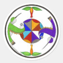 Search for native animals stickers Tribal