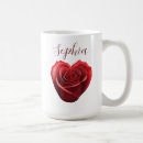 Search for red heart shape mugs Valentines
