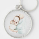Search for newborns rounded key rings For her