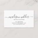 Search for internet business cards Writer