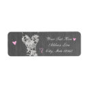 Search for pink dress return address labels Chic