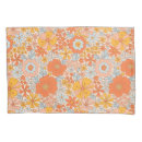 Search for flower pillowcases Orange