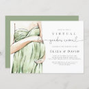 Search for green gender reveal invitations What will baby be