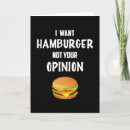 Search for funny burger cards Fast food