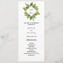 Search for menu and wedding programs Botanical