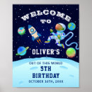 Search for space birthday party posters Astronaut