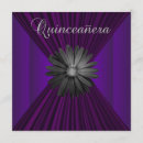 Search for black daisy invitations Purple