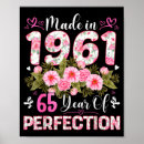 Search for 65th birthday posters Floral