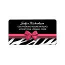 Search for pink zebra labels Elegant
