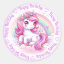 Search for happy unicorn stickers Kids birthday