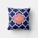 Search for coral and navy cushions Blue