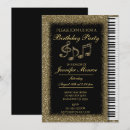 Search for piano birthday invitations Party